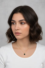 Stainless Steel Black Clover Gold Necklace for Women