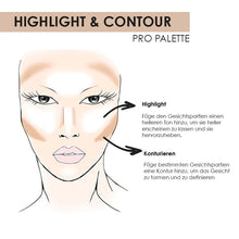 NYX Professional Makeup Highlight & Contour Pro Palette, Puder Konturen Kit, 8 Verblendbare Matte Und Perlmutttöne