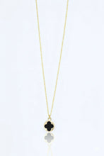 Stainless Steel Black Clover Gold Necklace for Women