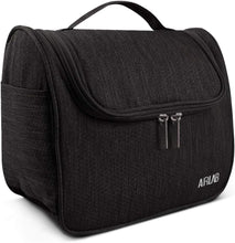 Kulturbeutel Zum Aufhängen, Airlab Kulturtasche Mit Tragegriff Und Haken, Größe: 24 X 19,5 X 12,5Cm, Schwarz