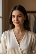 Stainless Steel Pink Stone Heart Necklace for Women