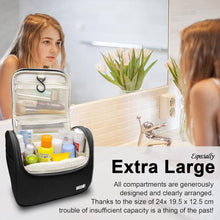 Kulturbeutel Zum Aufhängen, Airlab Kulturtasche Mit Tragegriff Und Haken, Größe: 24 X 19,5 X 12,5Cm, Schwarz