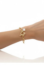 Mother of Pearl Clover Bracelet Layered Elegant Minimal Minimalist Fashion Jewelry Gift for Her