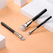 Foundation-Pinsel Mit Flachem Winkel, Großer Kabuki-Pinsel Mit Dichten Synthetischen Borsten Für Basis-Make-Up Mit Flüssiger Crème